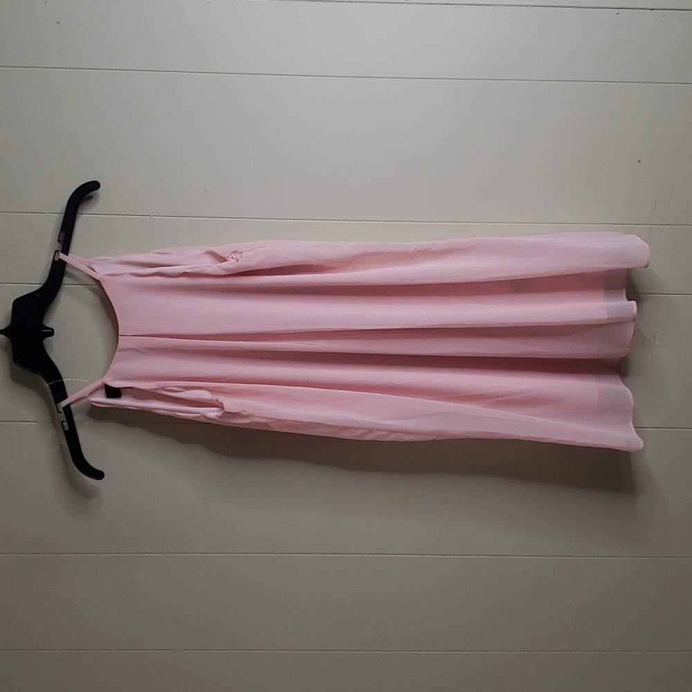 IN GIRL Light Pink Sheer Elegant Dress 14